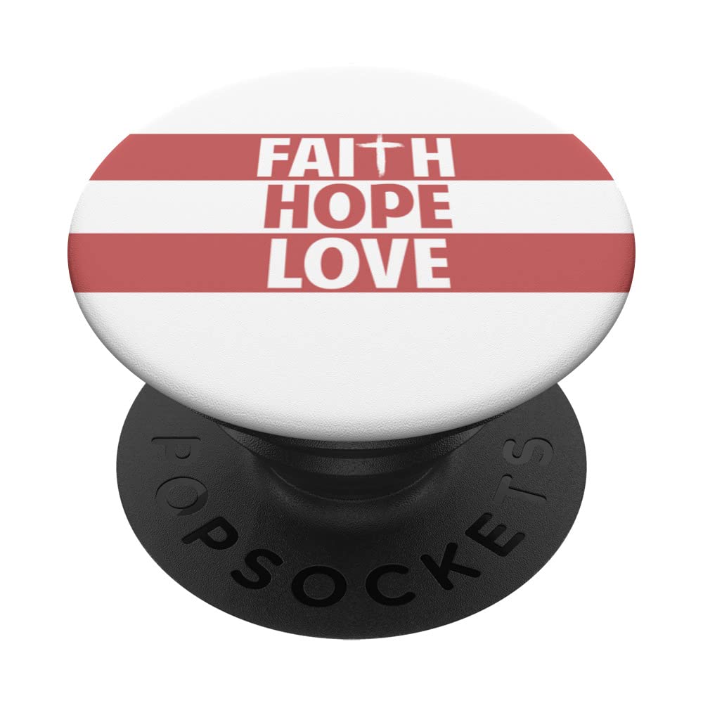 Faith Hope Love Design PopSockets Swappable PopGrip