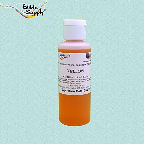 Edible Supply Yellow Airbrush Food Color - 4.5 oz