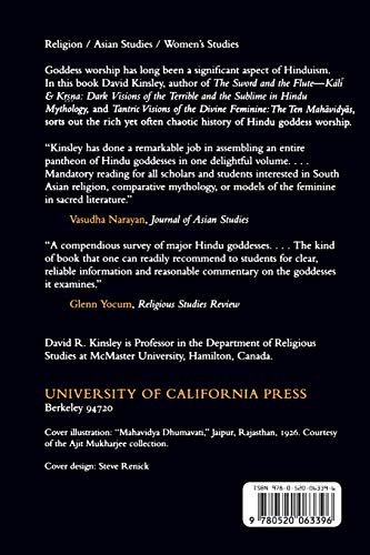 Hindu Goddesses Visions Of The Divine Feminine In The Hindu Religious Tradition Hermeneutics Studies In The History Of Religions - 