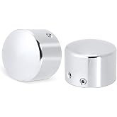 AILMOTO Front Axle Nut Covers, Axle Caps Chrome | Compatible for Harley Davidson Dyna Sportster Softail Heritage Street Glide Road Glide Road King 2008-2023