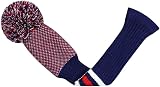 Scott Edward Knitted Golf Club Head Covers 3Pcs Driver Fairway Hybrids view 4