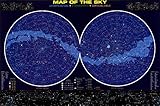 Barewalls Map of The Sky Poster 24 x 36