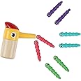 TOP BRIGHT Woodpecker Toy Worms Replacement Set Toddler Montessori Fine Motor Skills Playset Magnetic Bird Feeding Game
