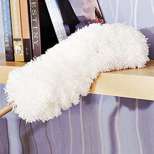 TattyaKoushi Microfiber Hand Duster with 14"-34" Telescoping Extension Pole, 360 Electrostatic Feather Duster Appliances - Ceiling Fans, Shutters, Cars, Blinds-Flexible, Bendable, Washable, Lint Free