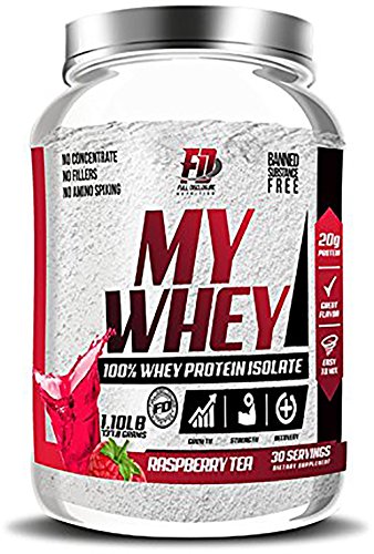 Full Disclosure Nutrition | My Whey 100% Whey Protein Isolate | No Concentrate, No Fillers, No Amino Spiking, & No Artificial Sweeteners (Raspberry Tea)