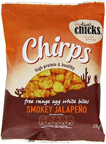 Two Chicks Chirps High Protein Free Range Egg White Bites Smokey Jalapeno Flavour (Pack of 8)