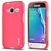 J&D Case Compatible for Samsung Galaxy J1 Mini Prime Case, [Drop Protection] [Slim Cushion] Shock Resistant Protective TPU Slim Case for Galaxy J1 Mini Prime Bumper Case - Red