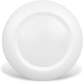 JULLISON 4 inch LED Low Profile Recessed & Surface Mount Disk Light, Round, 10W, 600 Lumens, 5000K Day Light White, CRI80, DOB Design, Dimmable, cETLus Listed, 1 Pack(White)
