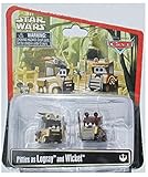 Disney Star Wars Pixar Cars Pitties as Ewoks Logray & Wicket 1/55 Die-Cast Series 3 NEW 2015 Release