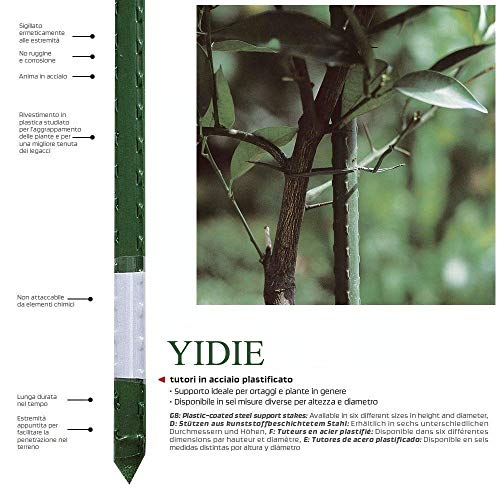 4 YIDIE+Sturdy+Garden+Stakes+Plastic