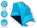 EVOCREST Easy Setup Beach Tent - Large Beach Cabana Sun Shelter with UPF 50+ Protection - Portable & Lightweight