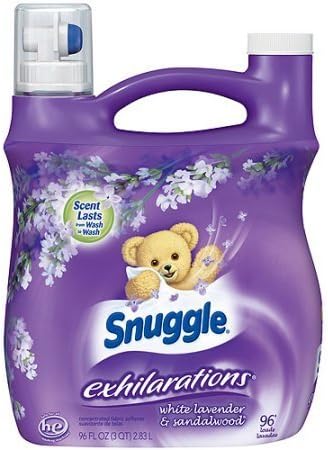 Snuggle Exhilarations Liquid Fabric Softener, White Lavender &amp; Sandalwood Twist, 96 oz