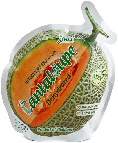 Freeze Dried Fruit Bulk , Durian / Jackfruit / Cantaloupe / Coconut / Mango - 65g (2.29 Oz) (Cantaloupe) by fruitTH