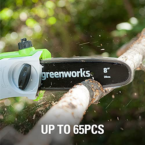 Greenworks 40V 8Inch Cordless Pole Saw, 2Ah Battery and Charger