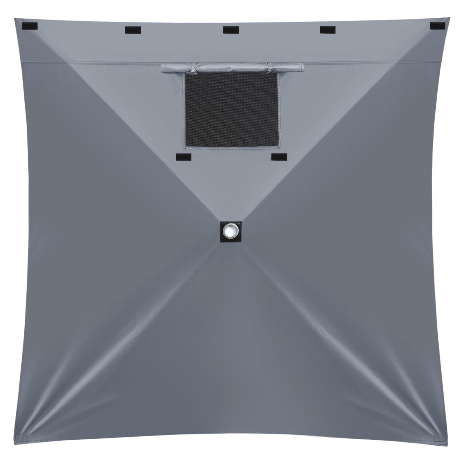 Photo 1 of MASTERCANOPY Wind Screen Side Panel with Window for 10x10 Escape Screen Shelter Canopy Tent - Weatherproof, UV Resistant Sun Shade Attachment Accessory (Gray, 1 Pack)