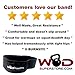 WODBand Resistance Band for Legs & Butt - Hip Booty Circle Band (Black, Medium - 13.5