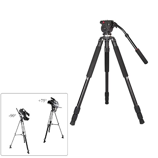 title=Andoer® JY0509A lega di Alluminio DSLR Fotografia videocamera portatile del