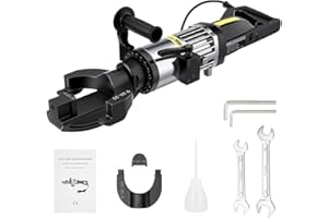 Anbull 1500W Electric Rebar Bender,Hydraulic Rebar Bending Machine Bending up to 1 Inch #8 25mm Rebar with an Extra Set of 10-18mm #3 - #6 Rebar Bending Head, Bending Angle 90 Degrees or Greater