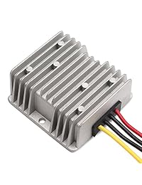 DROK Club   Reductor de voltaje de 36 V 48 V a 12 V 20 A, convertidor de voltaje de batería para coche o golf, transformador regulador de voltios, 240 W, amplio rango de entrada, 30   60 V, alta eficacia, 1