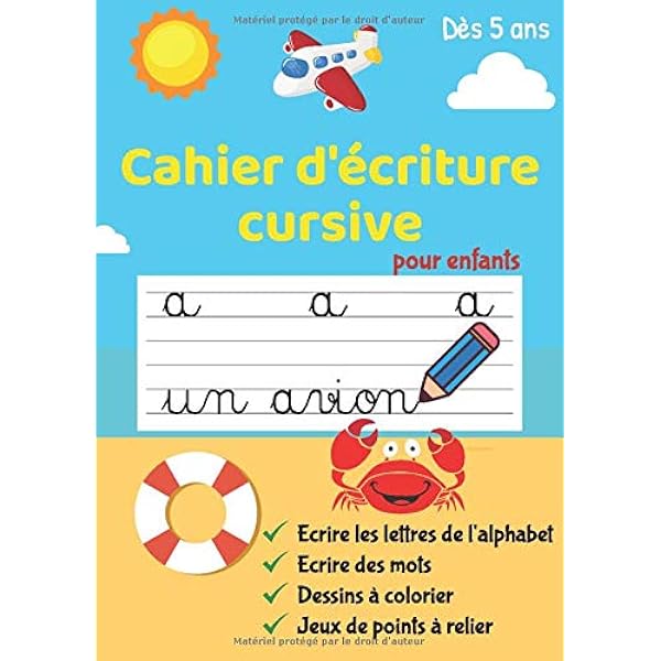 Cahier D Ecriture Cursive Pour Enfants Apprendre A Ecrire Les Lettres De L Alphabet Majuscule Et Minuscule En Cursive Tracer Des Formes Des D Ecriture Des 5 Ans French Edition D Ecriture Mes Premiers Cahiers 9798632250399 Amazon Com Books