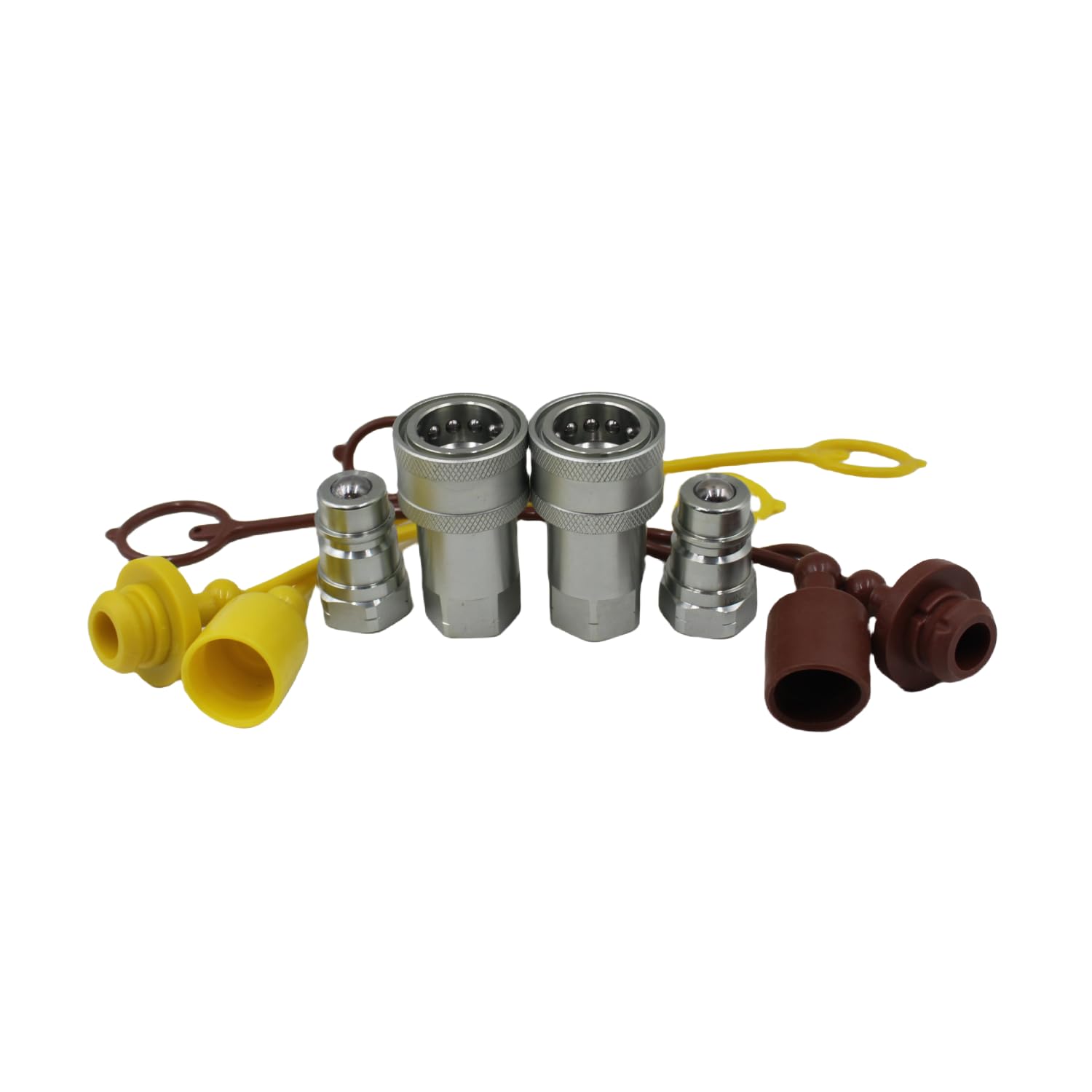 2-Set 1/2" Ag ISO5675 Carbon Steel Hydraulic Quick