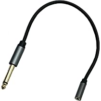thumbnail image 2 of 1/4 Inch Female To 3.5Mm Male Headphone Adapter - Topseries 6.35Mm To 3.5Mm Mini Stereo Adapter For Headphones, Guitar, Amp Etc. - 30Cm/12 Inch 2 of 9