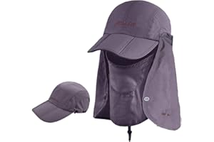 icolor Foldable Fishing Hat Sun Cap for Men Women,UPF50+ Sun Protection Baseball Golf Ponytail Hats