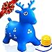 ToysOpoly Inflatable Deer Bouncer Seat - Bouncy Animal Hopper For Kids, Toddlers, Boys, Girls Age 1, 2, 3, 4. Fun Rubber Bouncing Jumping Hopping Riding Outdoor/Indoor. 1 Piece + Free Pump