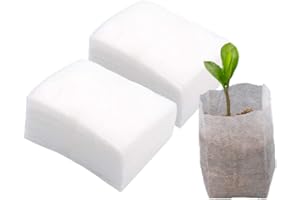 BELIT 100Pcs Nursery Growing Bags,Non-Woven Fabric Seedlings Grow Bag for High Seedling Survival Rate,Plant Bags for Planting,Garden Seed Starters Pouch Small（4.2"x4.2"）