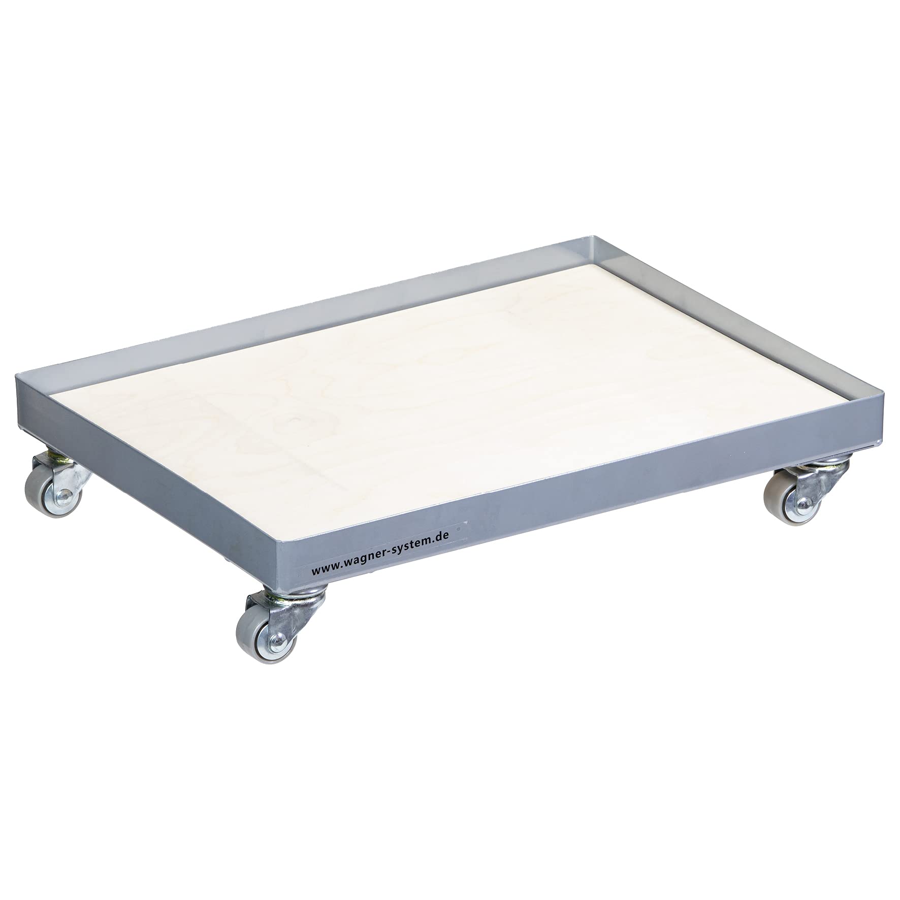 WAGNER moving dolly MM 1184 I 41 x 31 cm I removable loading platform I soft castors - ideal for standardised stacking boxes & drinks crates I versatile I load capacity 100 kg - 20118401