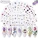 24 Sheets Nail Art Stickers Flower Designs Nail Decals Water Transfer Nail Art Supplies Sliders for Women Acrylic Nails Decorations Manicure Tips Wraps Accessories Floral Butterfly Patterns Set Decor