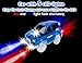 Track Car 3 Pack, Green Military Jeep, Blue Police and School Bus Car, with 5 LED Lights, Compatible with Most Tracks Including Magic Tracks, Neo Twister Tracks, Boys and Girls