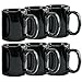 Creative Home Set of 6 Pieces 12 oz. Ceramic Coffee Mug Tea Cup for Breakfast Coffee Juice Hot Tea, 3.2