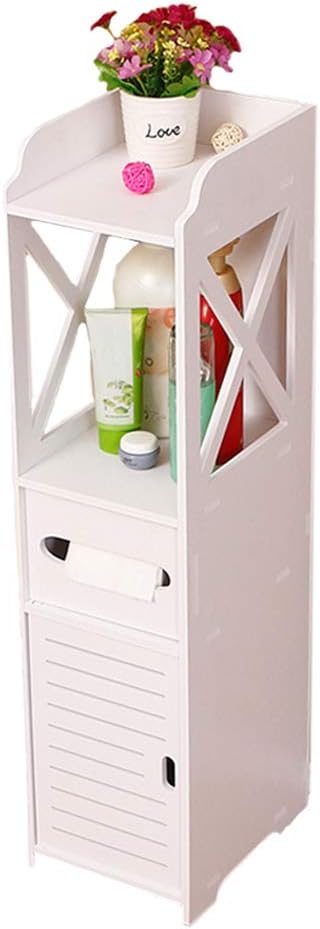 Amazon Yingxue トイレ収納 トイレラック スリム トイレ 収納 棚 組立式 スリムラック 防水防湿 トイレ収納ラック 隙間収納 スリムストッカー 洗面所 収納棚 ホワイト 日本語組立説明書付き トイレ収納 オンライン通販