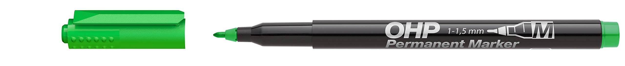 ICO Permanent Marker M Green Pack of 10 in a Paper Box