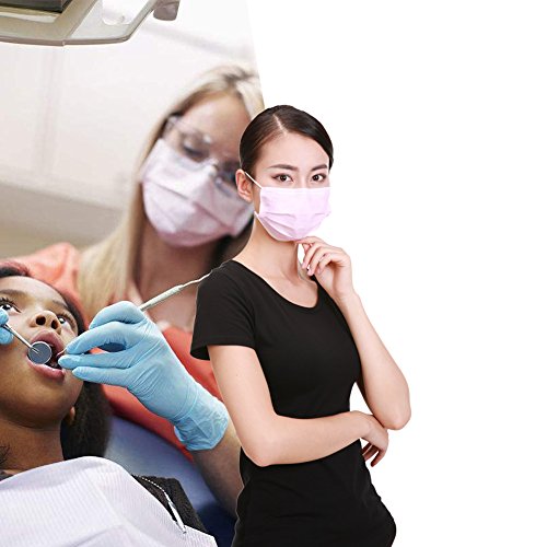 FWPP Earloop Disposable Surgical Flu Face Masks, 3 Ply Thicker Super Filter Pollen Dust and Bacteria, Anti allergy Dental Medical Procedure Mask, Pack of 50 Pcs (Dream Black) - Thumbnail 7