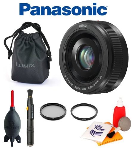 Panasonic H-H020AK Lumix G 20mm / F1.7 II ASPH Lens (Black) + Panasonic Lens Pouch + Giotto's Blower + Lens Pen Cleaning System + Cleaning Kit Panasonic H-H020AK Lumix G 20mm / F1.7 II ASPH Lens (Black) + Panasonic Lens Pouch + Giotto's Blower + Lens Pen Cleaning System + Cleaning Kit