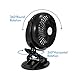 Elechomes EH101 Rechargeable Operated Clip on Mini Desk USB Fan for Home Office Baby Stroller Car Laptop Study Table Gym Camping Tent, Black