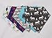 Danha Baby Bandana Teething Bib for infants and toddlers - set of 5 organic cotton drooling bib (boy)