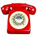 Wild Wood 746 Phone, Retro Design, Red