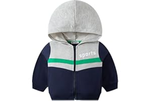 Toddler Baby Boys Fall Jacket Coat Outerwear French Threaded Tops Boy's Zip Up Hooded Sweatershirt Kids Dinosaur Prints Cloth