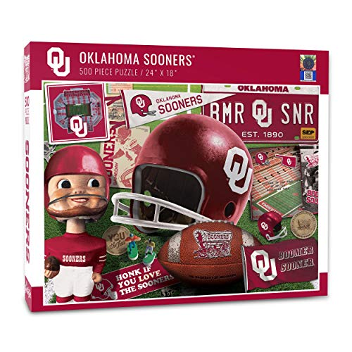 YouTheFan NCAA Oklahoma Sooners Retro Series Puzzle