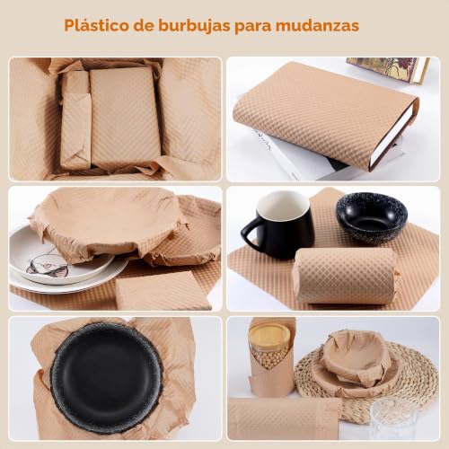 SZSYumUnion Bubble Wrap Roll - Packaging Paper for Moving, Shipping and Gift Wrapping - Sustainable Packaging Materials for Moving Boxes and Fragile Items (38CM x 30M)