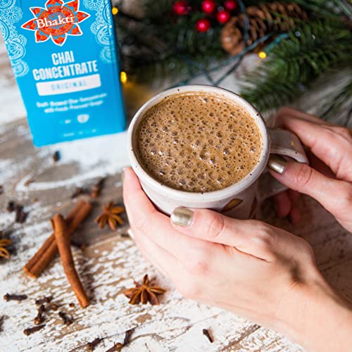 Bhakti Fair Trade Dairy Free Premium Chai Tea Original Concentrate (32 ounce, 1 Count