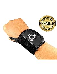 Muñequeras (calidad profesional) para levantamiento de potencia, culturismo, levantamiento de pesas, muñequeras para entrenamiento de pesas.