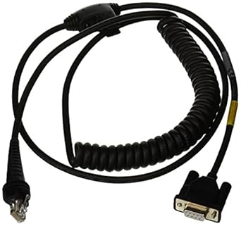 Honeywell CBL-020-300-C00 RS-232 Coiled Cable with DB9 Female Connector, 3 m/9.8-ft. Length 