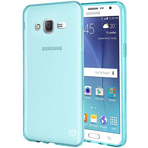 J7 Case, MP-MALL [Slim Fit] Premium Flexible Soft TPU Gel Rubber Skin Silicone Protective Case Cover For Samsung Galaxy J7 2015 (Mint)