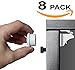Premium Magnetic Child Safety Locks, No Drill, 8 Locks & 2 Keys for Baby Proofing Cabinets, Drawers, & More, Ideal Baby Shower Gift, Free Bonus - White