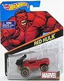 Hot Wheels, Marvel Character Car, Red Hulk #23, 1:64 Scale