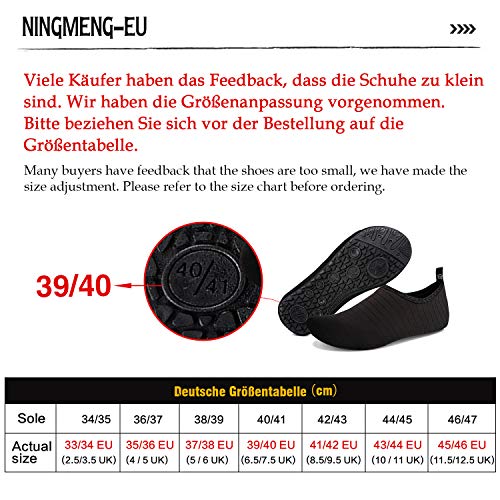 Badeschuhe Strandschuhe Wasserschuhe Aquaschuhe Schwimmschuhe Surfschuhe Barfuß Schuhe für Damen Herren – Bild 3